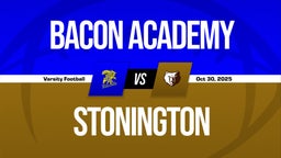 10/30 Highlights vs Bacon Academy