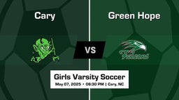 Cary Girls Varsity Soccer Team Highlight