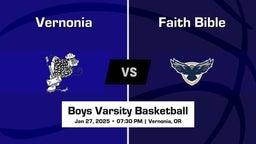 Faith Bible vs Vernonia Boys Varsity Basketball Game Recap