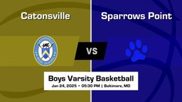 Sparrows Point vs Catonsville Boys Varsity Basketball Game Recap