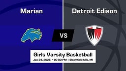 Detroit Edison Girls Varsity Basketball Team Highlight