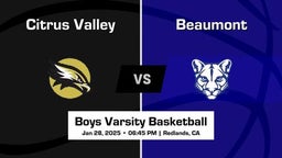 Citrus Valley Boys Varsity Basketball Team Highlight