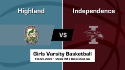 Independence vs Highland Girls Varsity Basketball Game Recap