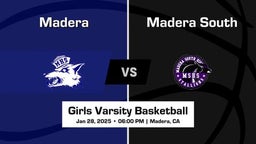 Madera South Girls Varsity Basketball Team Highlight