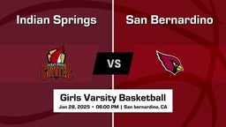 San Bernardino vs Indian Springs Girls Varsity Basketball Game Recap
