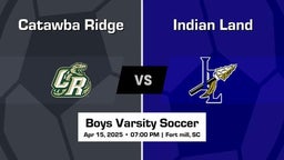 Indian Land vs Catawba Ridge Boys Varsity Soccer Game Recap