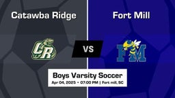 Fort Mill vs Catawba Ridge Boys Varsity Soccer Game Recap