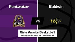Baldwin vs Pentwater Girls Varsity Basketball Game Recap