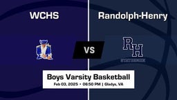 Randolph-Henry vs WCHS Boys Varsity Basketball Game Recap