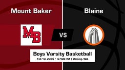 Blaine vs Mount Baker Boys Varsity Basketball Game Recap