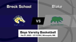 Blake vs Breck School Boys Varsity Basketball Game Recap