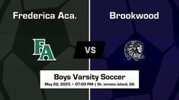 Brookwood vs Frederica Aca. Boys Varsity Soccer Game Recap