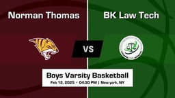 BK Law Tech vs Norman Thomas Boys Varsity Basketball Game Recap