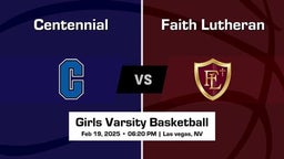 Faith Lutheran vs Centennial Girls Varsity Basketball Game Recap