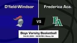 Frederica Aca. Boys Varsity Basketball Team Highlight