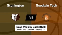 Goodwin Tech Boys Varsity Basketball Team Highlight