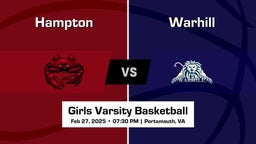 Warhill vs Hampton Girls Varsity Basketball Game Recap