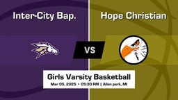 Inter-City Bap. Girls Varsity Basketball Team Highlight