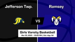 Ramsey vs Jefferson Twp. Girls Varsity Basketball Game Recap