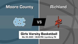 Moore County Girls Varsity Basketball Team Highlight