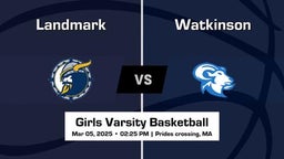 Watkinson Girls Varsity Basketball Team Highlight