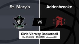 Addenbrooke Girls Varsity Basketball Team Highlight