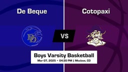 Cotopaxi vs De Beque Boys Varsity Basketball Game Recap