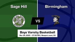 Sage Hill Boys Varsity Basketball Team Highlight