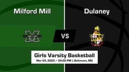 Dulaney vs Milford Mill Girls Varsity Basketball Game Recap