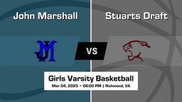 Stuarts Draft vs John Marshall Girls Varsity Basketball Game Recap