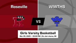 WWTHS vs Roseville Girls Varsity Basketball Game Recap