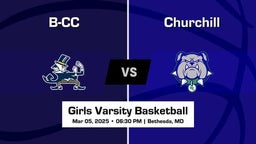 Churchill vs B-CC Girls Varsity Basketball Game Recap