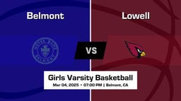 Lowell Girls Varsity Basketball Team Highlight