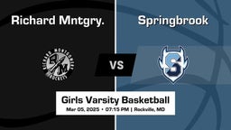 Springbrook Girls Varsity Basketball Team Highlight