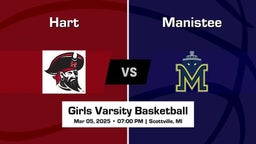Manistee vs Hart Girls Varsity Basketball Game Recap