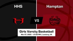 Hampton vs HHS Girls Varsity Basketball Game Recap