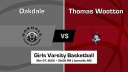 Thomas Wootton Girls Varsity Basketball Team Highlight