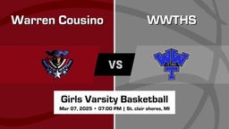 WWTHS vs Warren Cousino Girls Varsity Basketball Game Recap