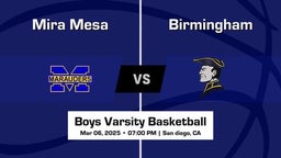 Birmingham vs Mira Mesa Boys Varsity Basketball Game Recap