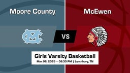 McEwen vs Moore County Girls Varsity Basketball Game Recap