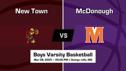 McDonough vs New Town Boys Varsity Basketball Game Recap