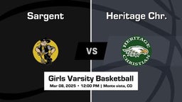 Heritage Chr. vs Sargent Girls Varsity Basketball Game Recap