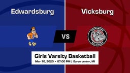 Vicksburg vs Edwardsburg Girls Varsity Basketball Game Recap