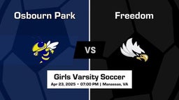 Freedom vs Osbourn Park Girls Varsity Soccer Game Recap