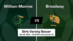 Broadway vs William Monroe Girls Varsity Soccer Game Recap