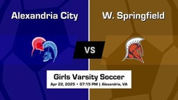 W. Springfield vs Alexandria City Girls Varsity Soccer Game Recap