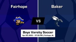 Baker vs Fairhope Boys Varsity Soccer Game Recap