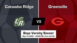 Greenville vs Catawba Ridge Boys Varsity Soccer Game Recap
