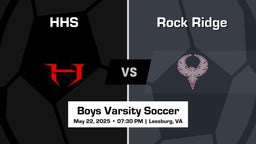 Rock Ridge vs HHS Boys Varsity Soccer Game Recap