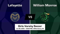 William Monroe vs Lafayette Girls Varsity Soccer Game Recap